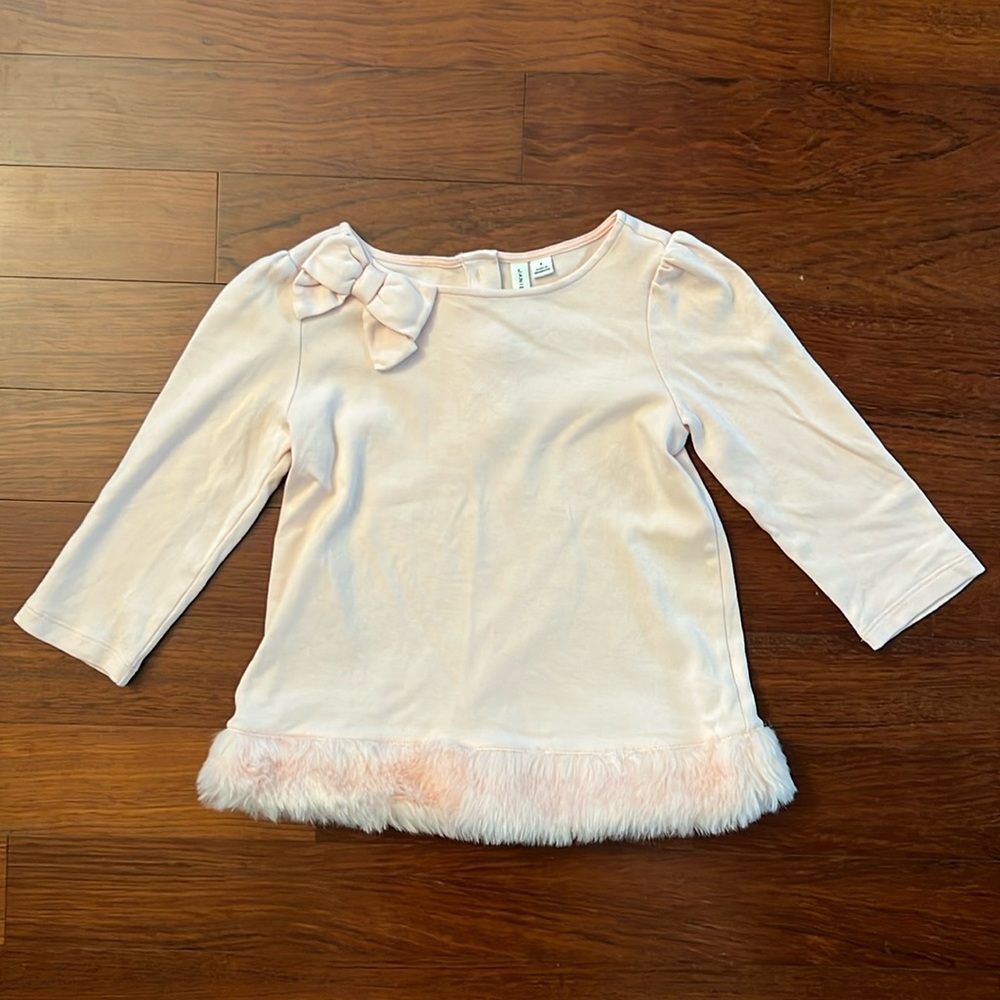 ⭐️ Janie and Jack pink fur top